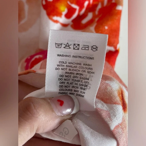 Charlie Holiday NWOT Bradley Floral Rose Linen Blend Puff Sleeve Mini Dress Sz 6 - Picture 10 of 13